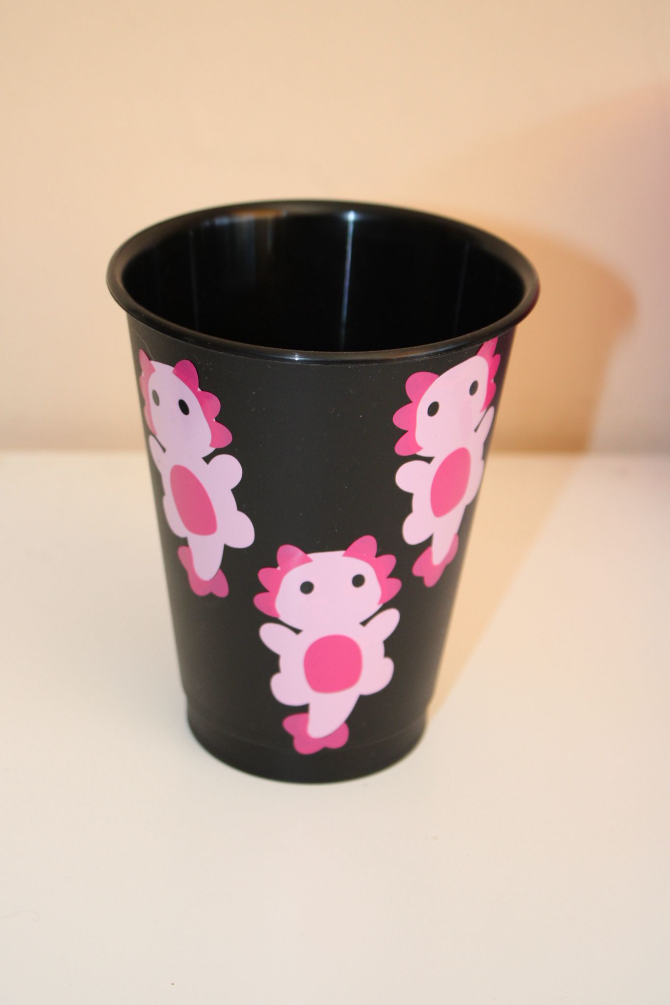 16oz Reusable Tumbler with Straw Black - Image 2