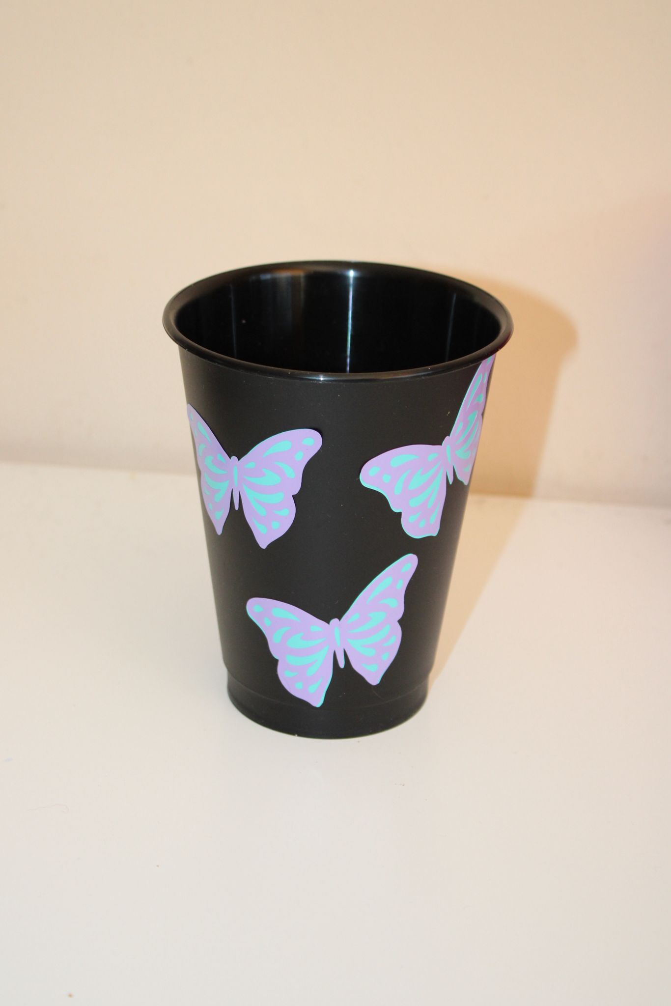 16oz Reusable Tumbler with Straw Black - Image 5