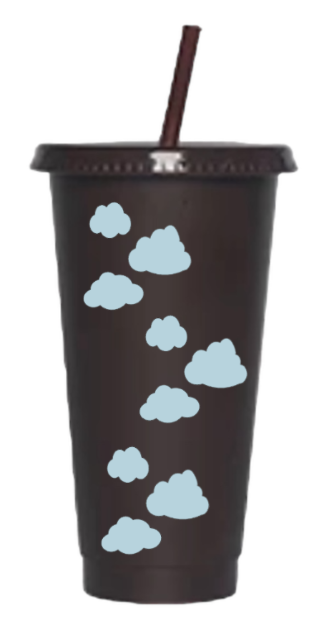 24oz Reusable Tumbler with Straw Black - Image 15
