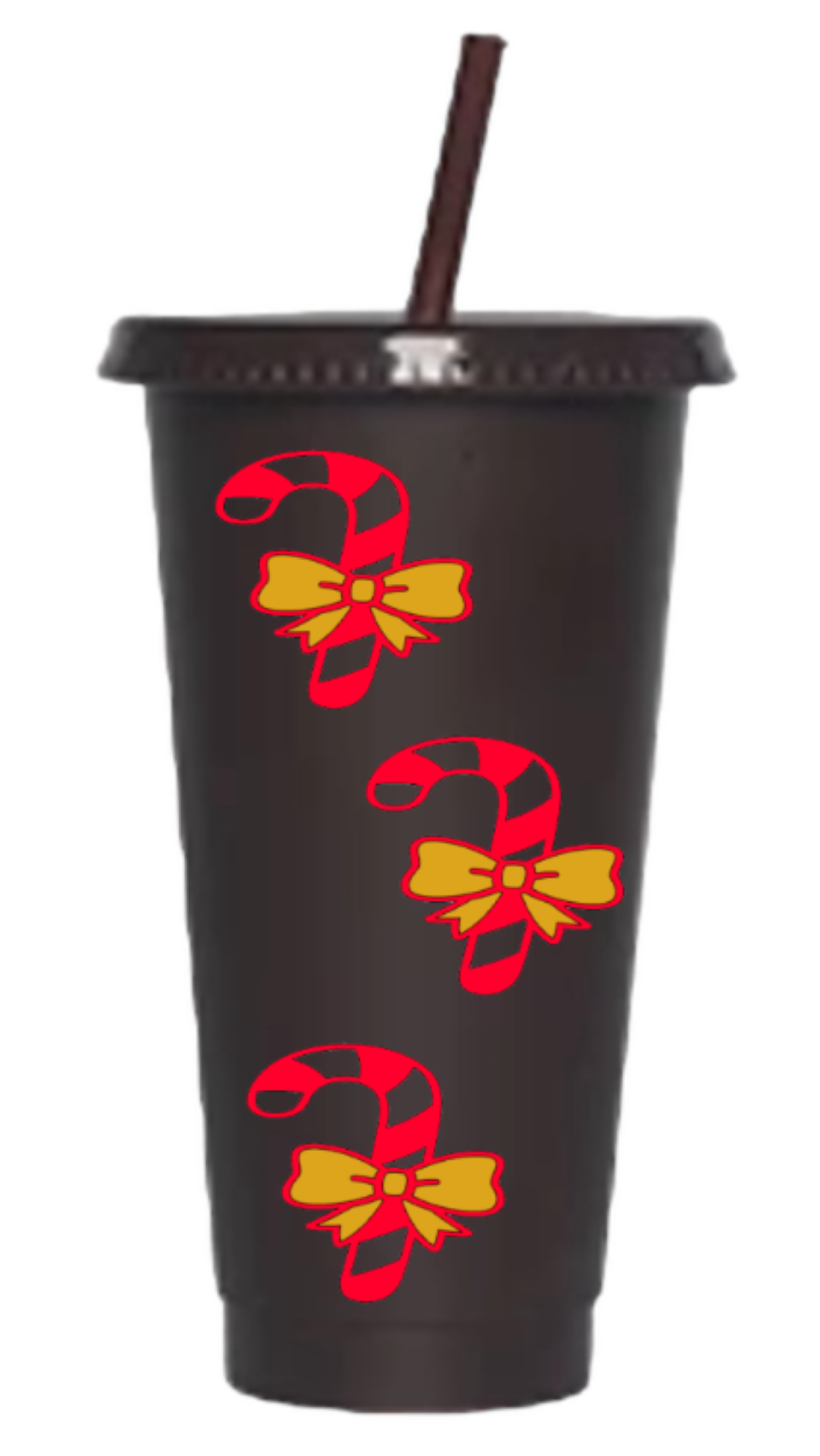 24oz Reusable Tumbler with Straw Black - Image 14
