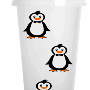 24oz Reusable Tumbler with Straw Clear