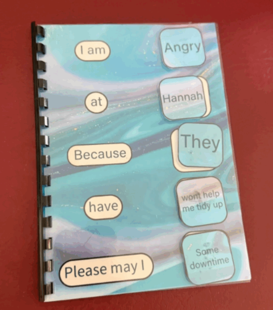 Emotion and Communication Support Book – Visual Feelings and Sentence Builder Tool