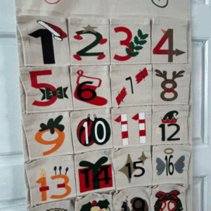 Refillable personalised advent calendar
