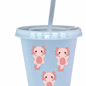 16oz Reusable Tumbler with Straw Clear