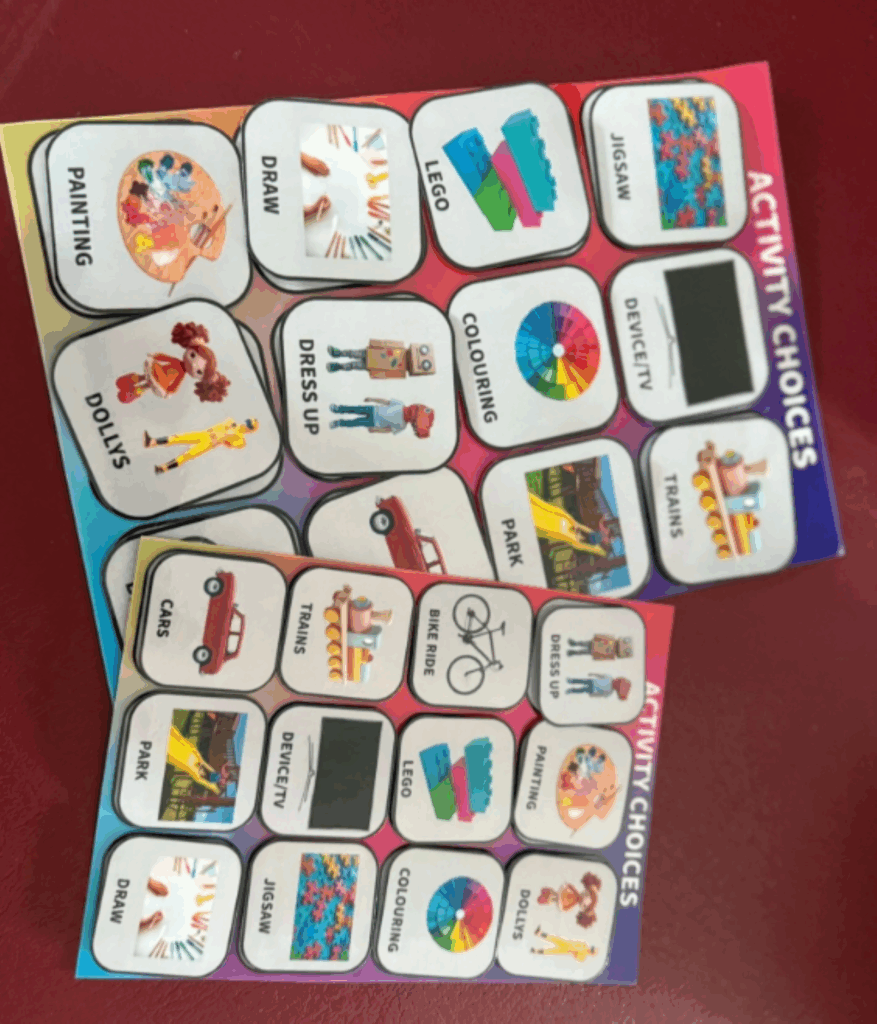 Activity choosing board - SEN needs