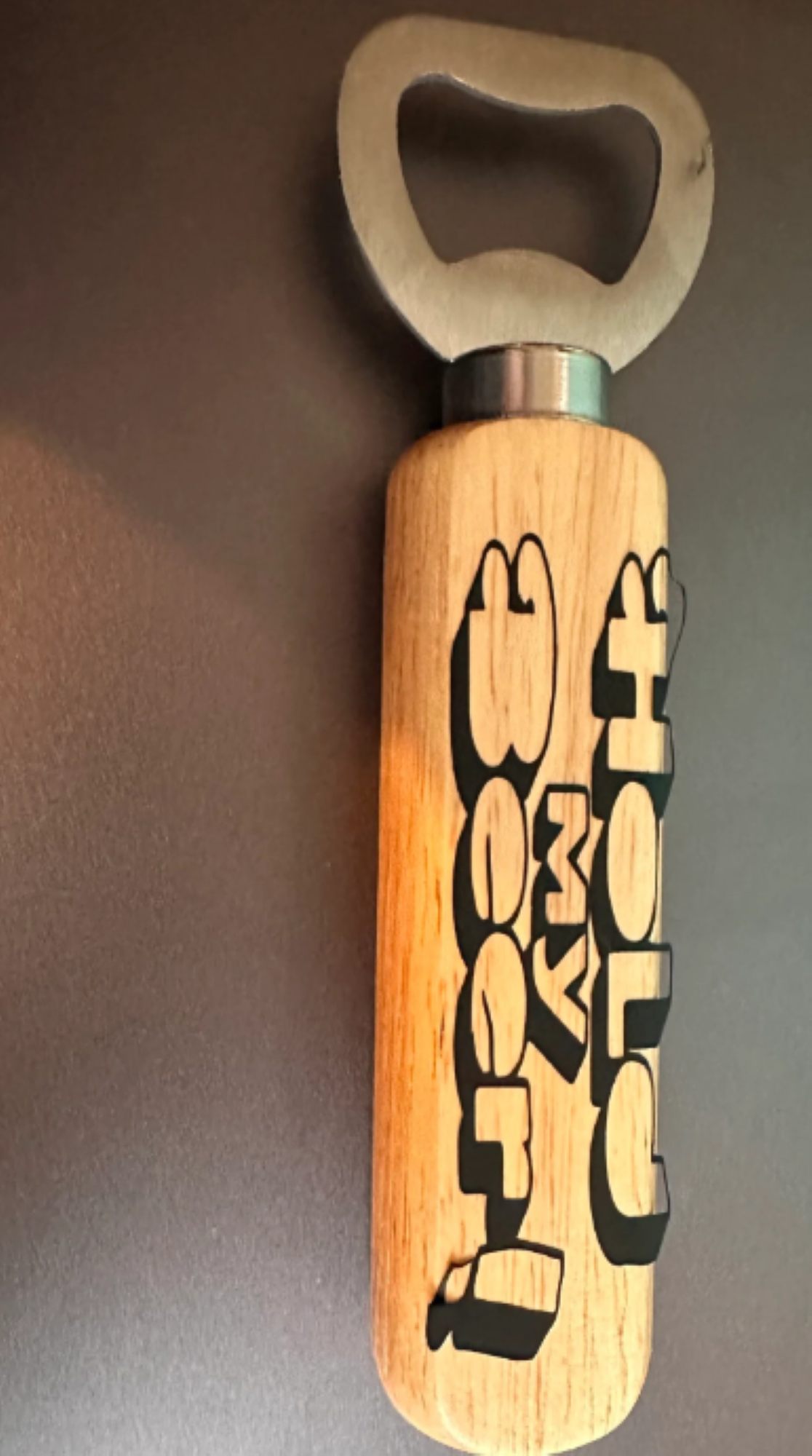 Wooden Handle Bottle Opener – Fun Beer Gift - Image 2