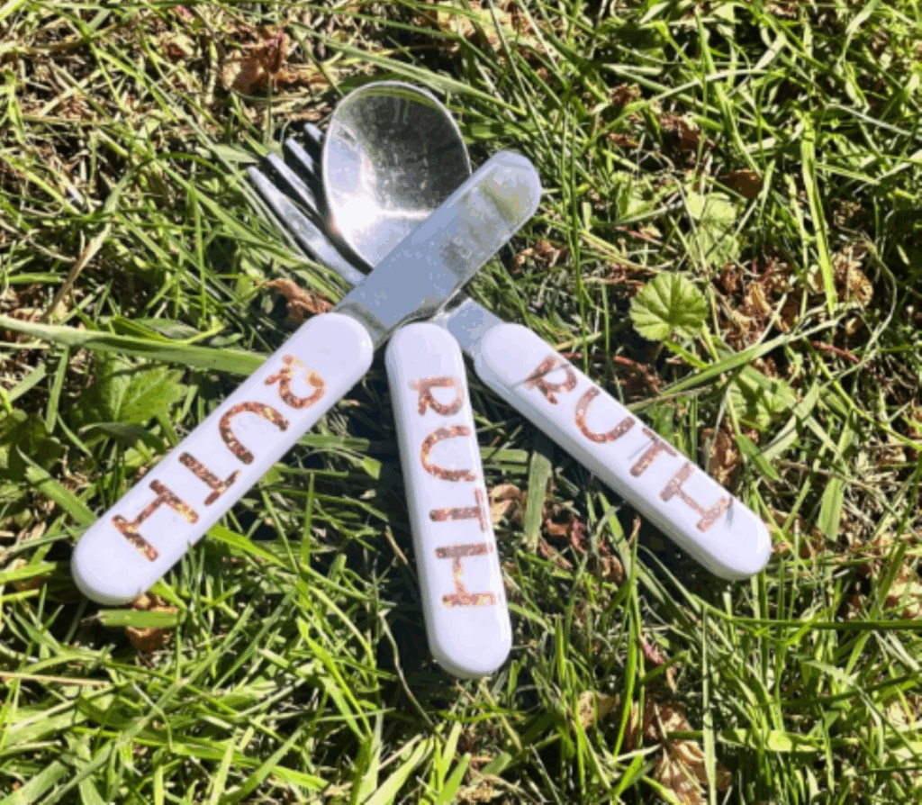 Personalised Children's knife fork and spoon set