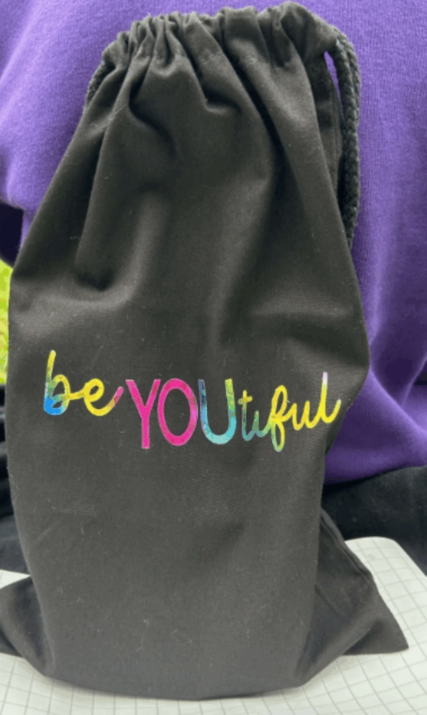 Personalised medium drawstring bag