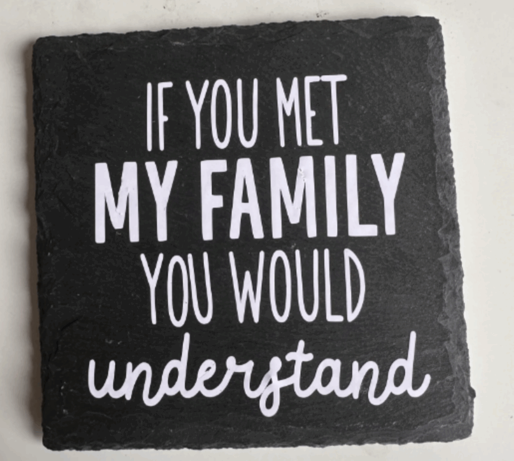 Personalised Drinks Coaster – Custom Name or Quote
