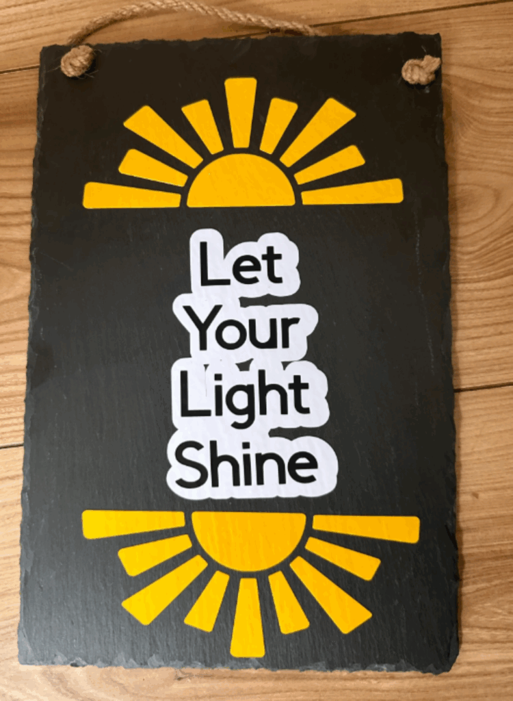 Decorative Slate Hanging Plaque