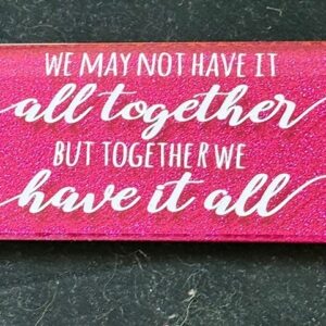 Glitter Family Plaque: Quote Sign