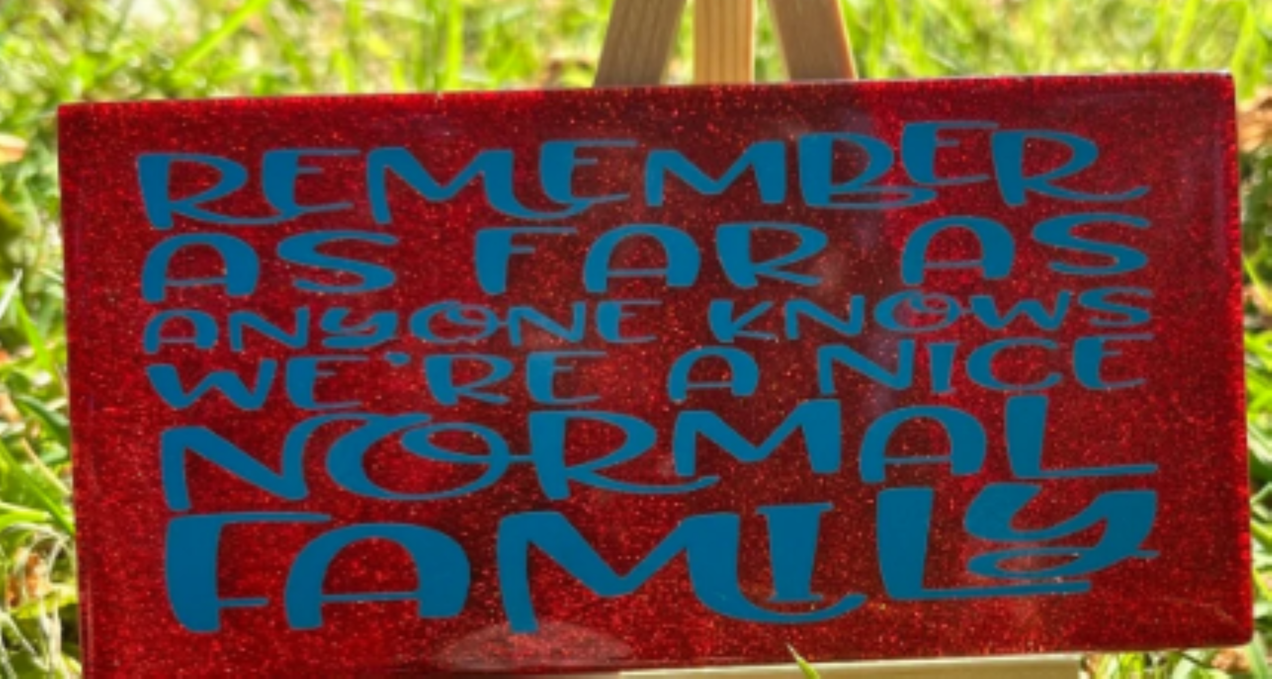 Glitter Family Plaque: Quote Sign - Image 11