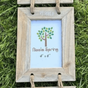 Wooden 3-Frame Hanging Picture Display – Family Wall Décor