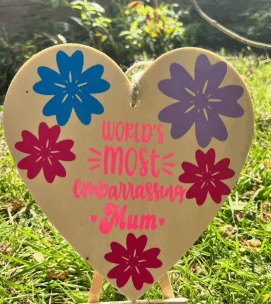 Wooden Hanging Heart – Home Décor Gift