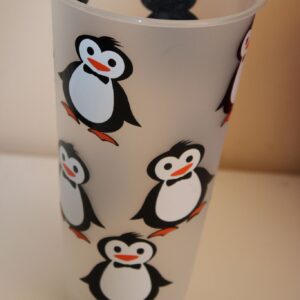 24oz Reusable Tumbler with Straw Clear