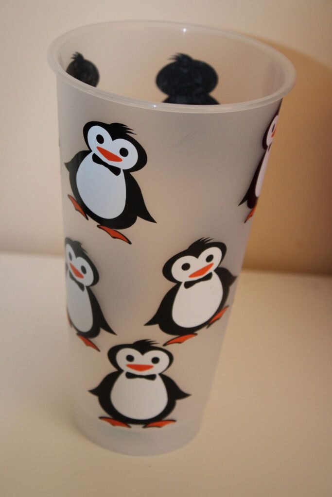 24oz Reusable Tumbler with Straw Clear